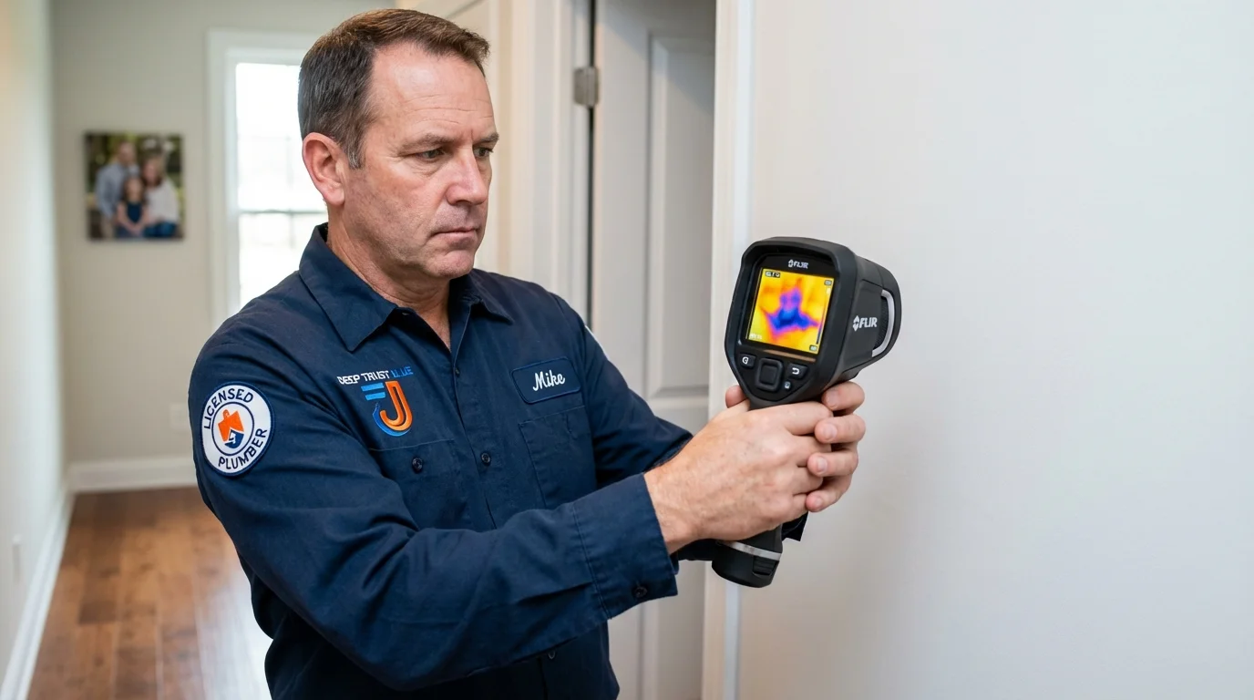 Thermal imaging leak detection by Johns Plumbing LLC in Hyde Park